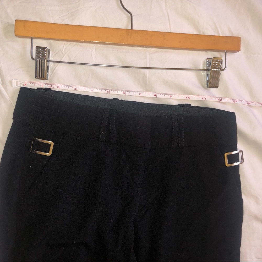 Black Trousers with Gold Buckles